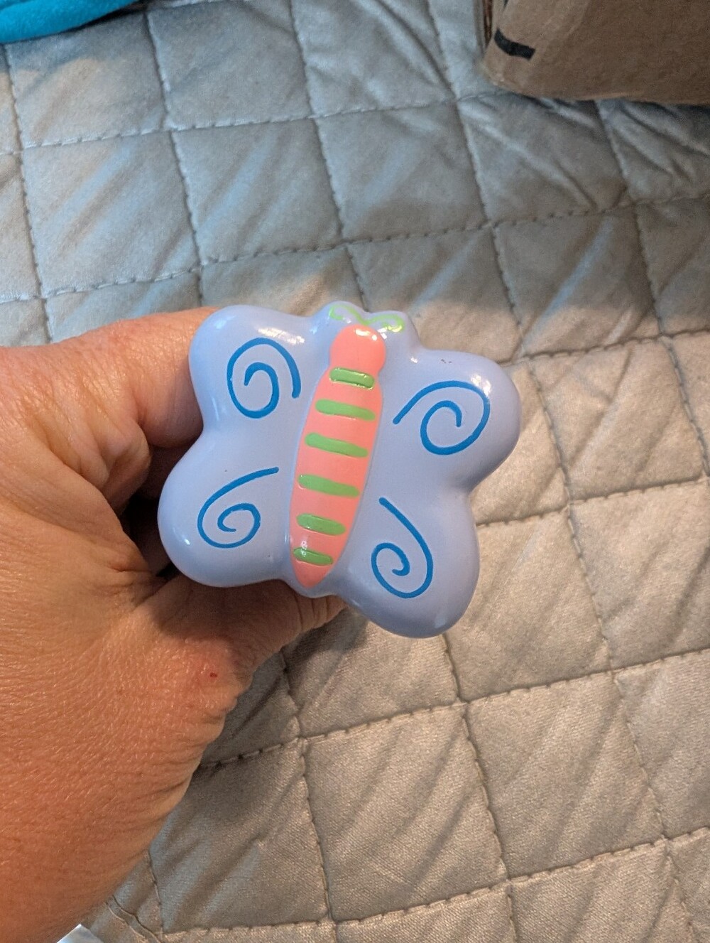 Cute Pastel Butterfly knob